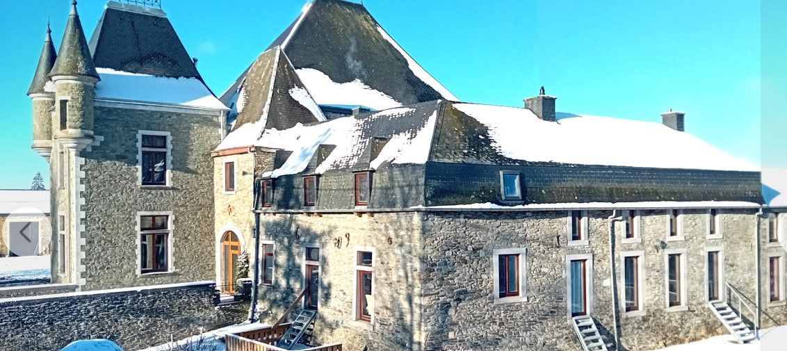 binnenzwembad in kasteel ardennen