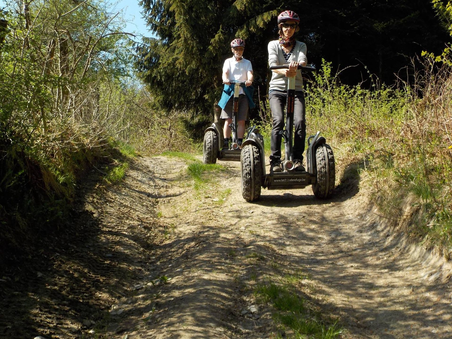 segway in de bossen