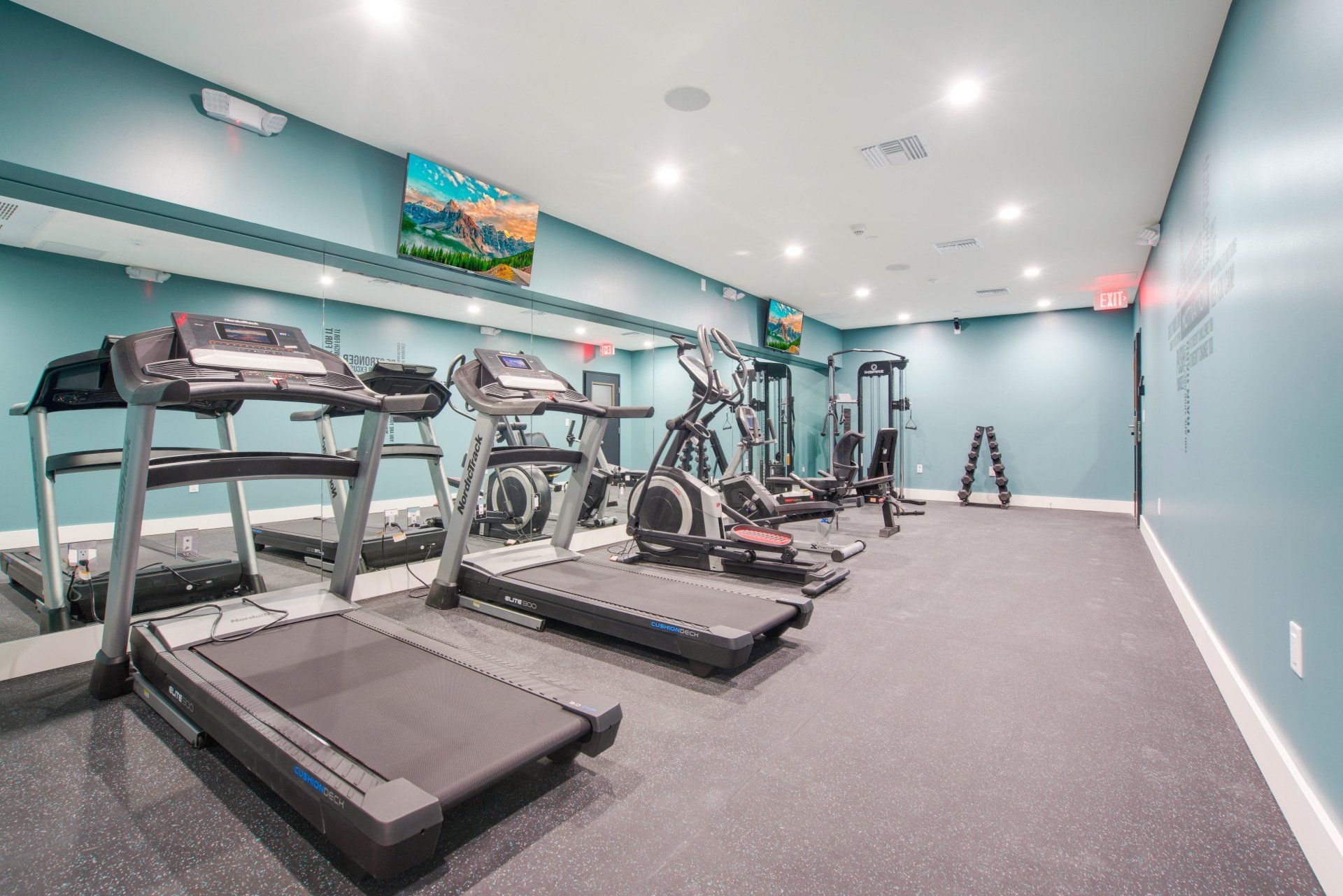 V on Victory Gym Treadmills Photo