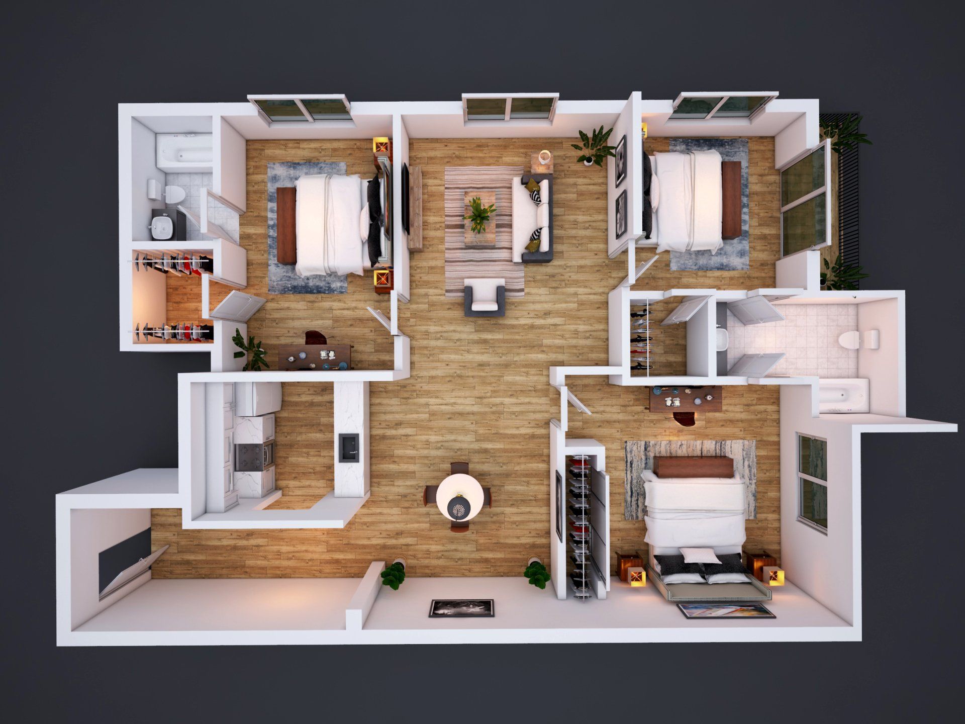 3 Bedroom Floor Plan