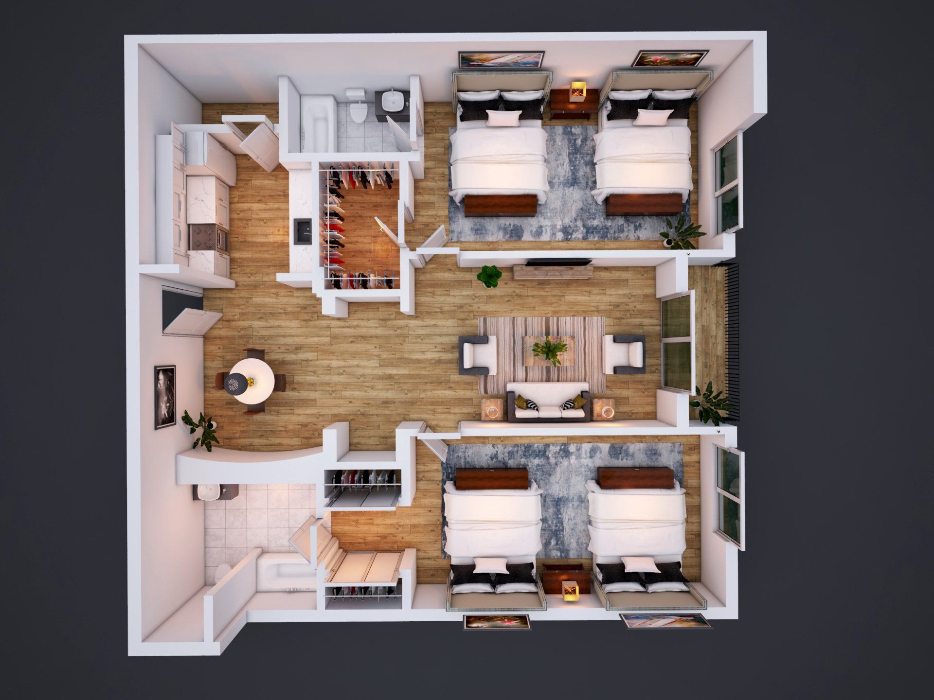 4 Bedroom Floor Plan