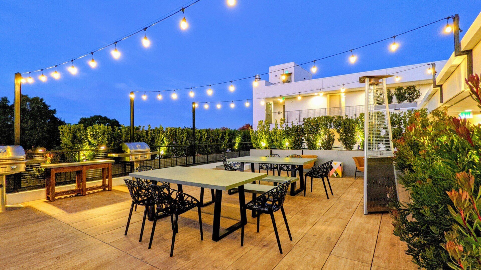 Vantage Mar Vista - Rooftop Night Photo