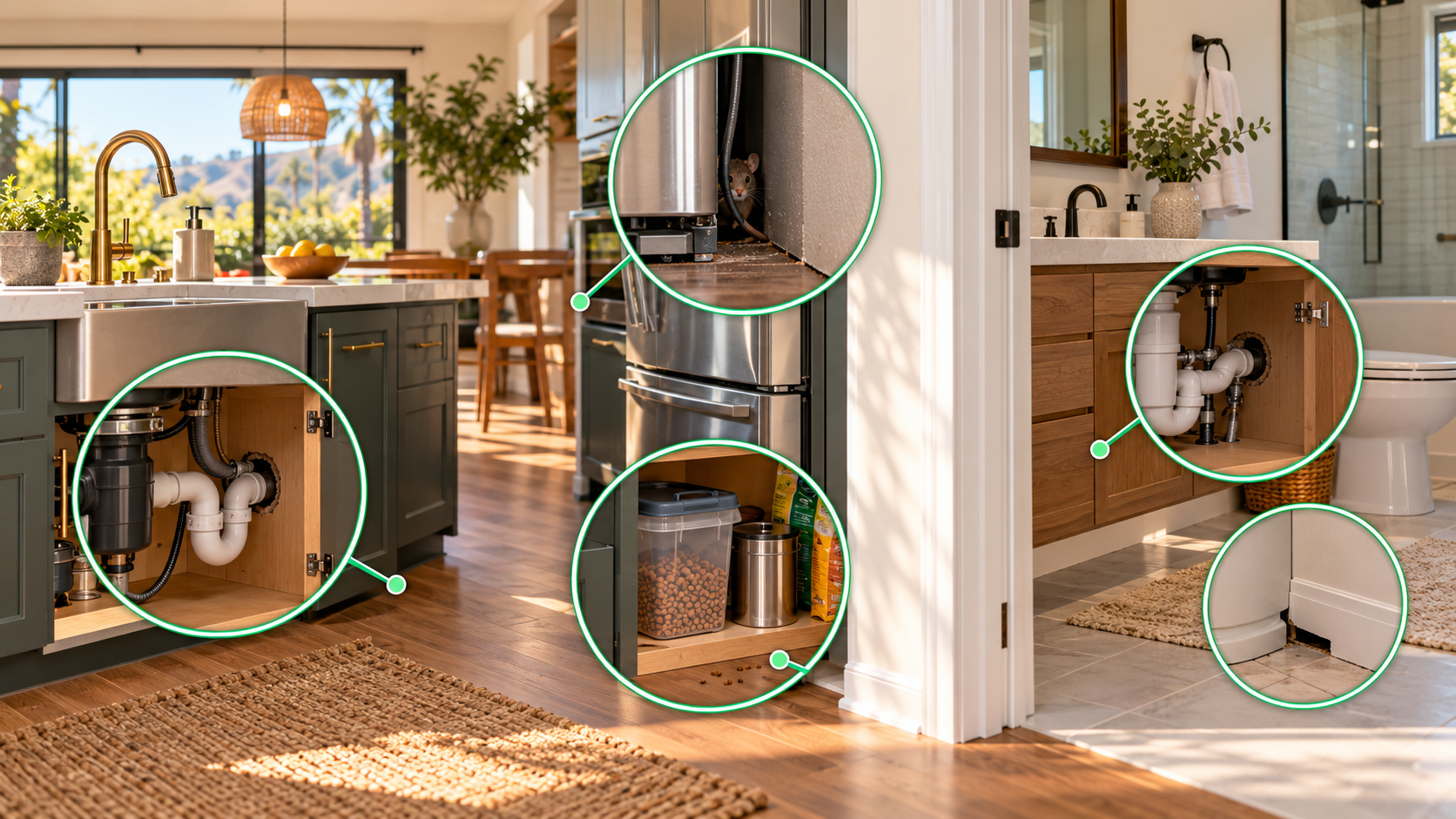 fall pest control kitchen access