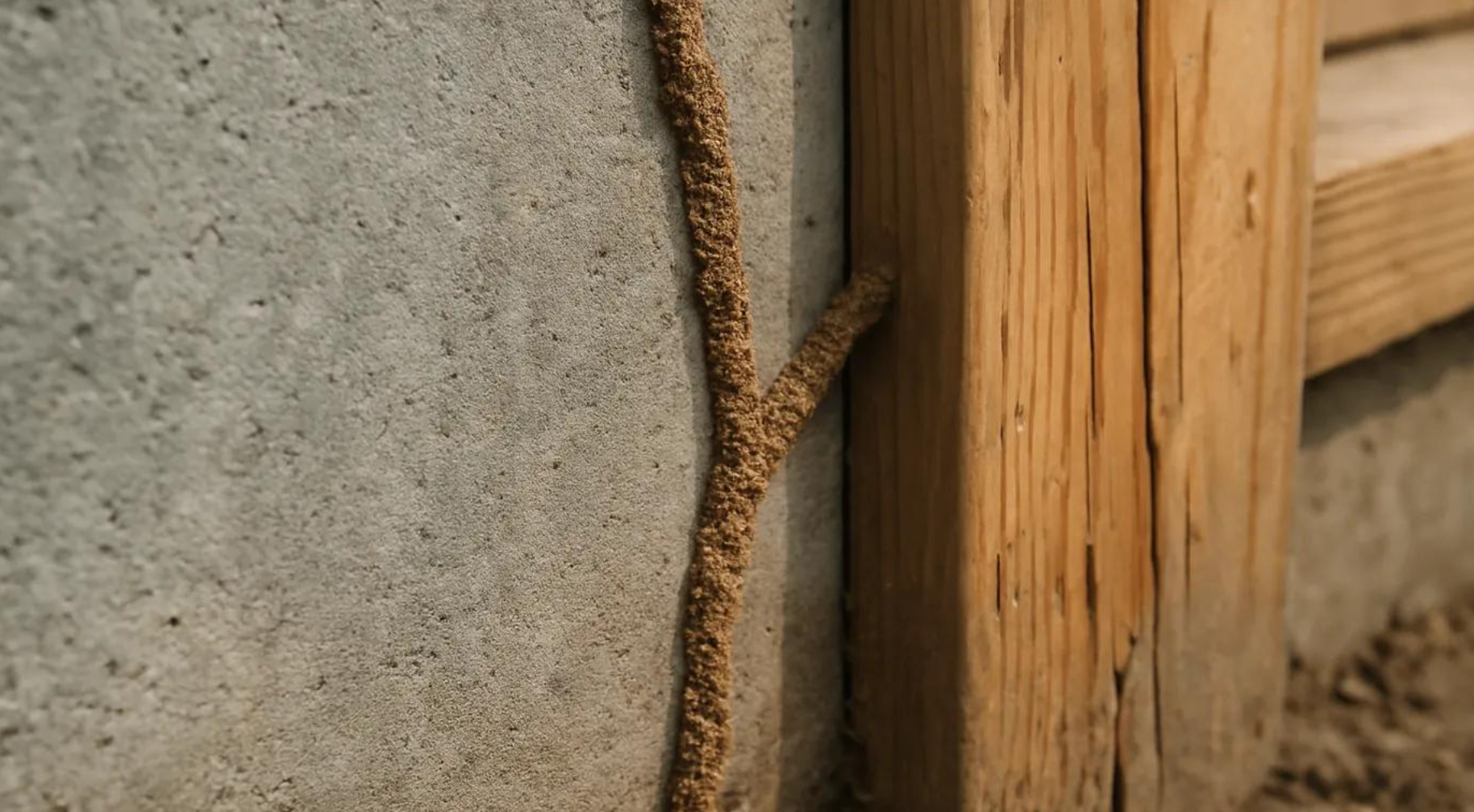 picture showing signs of termites
