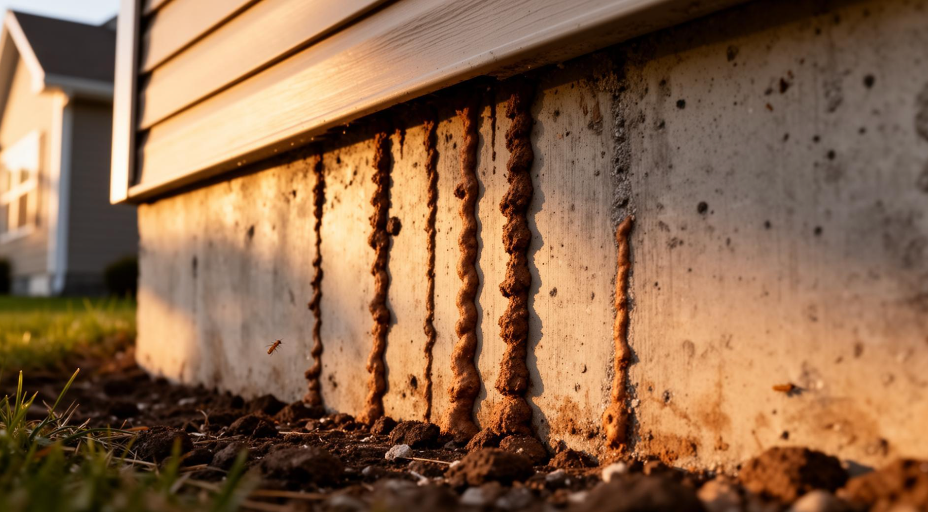 picture showing signs of termites
