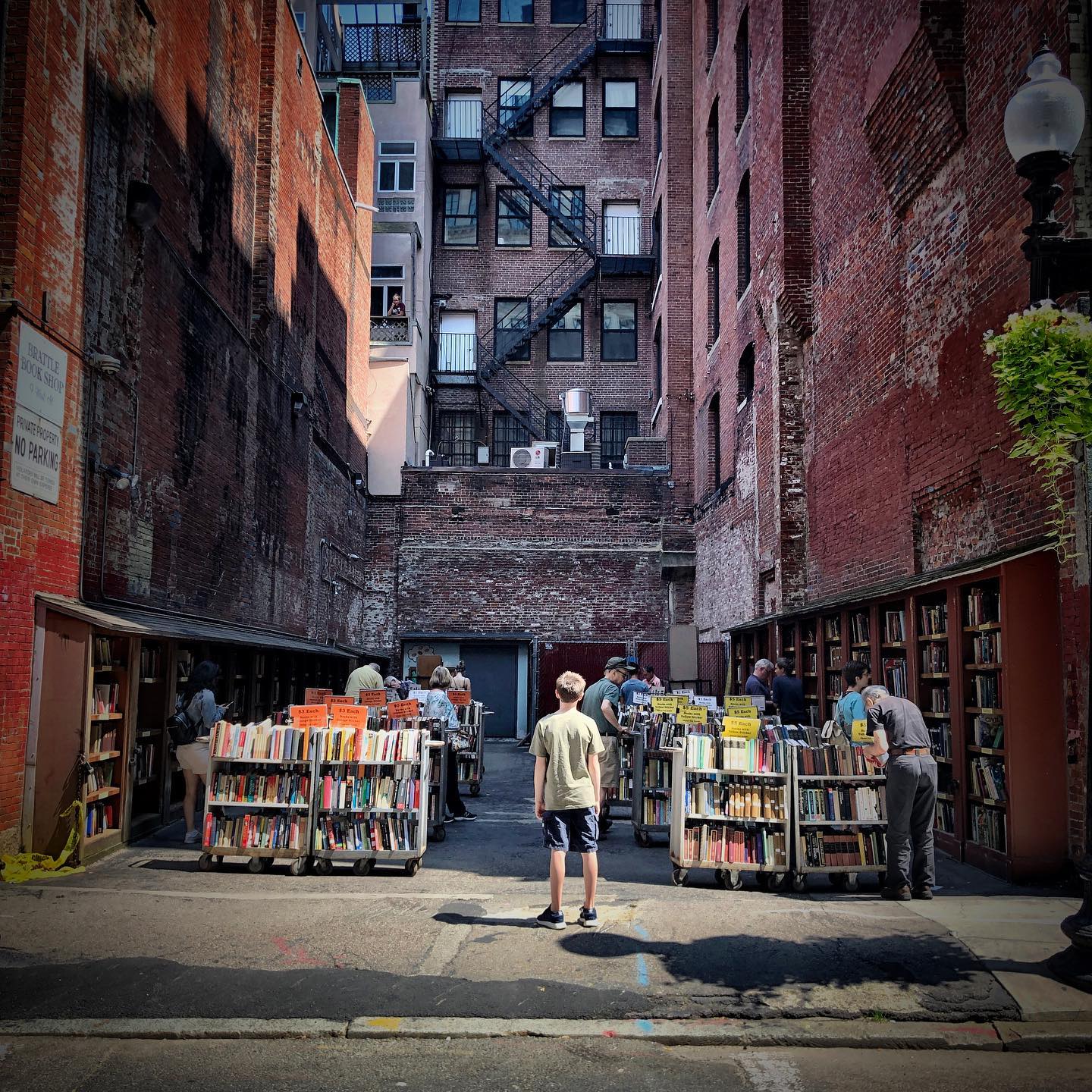 Ethan at Boston Outdoor Library