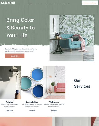 website onboarding design type