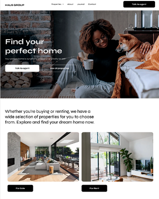 website onboarding design type