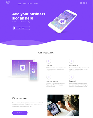 website onboarding design type