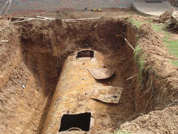 Old Tank — Madera, CA — Bass & Sons Septic Tank, Co.
