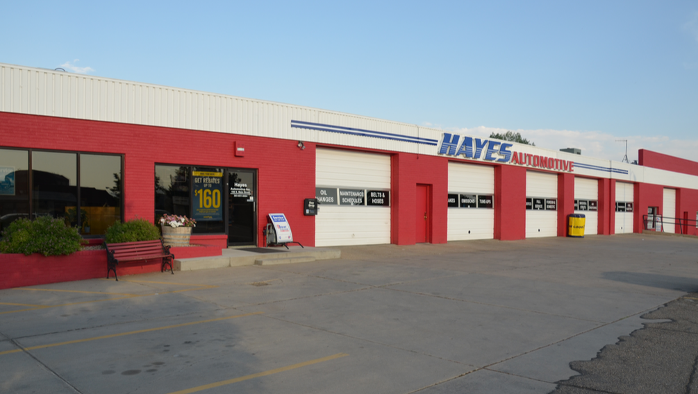 Outside of our garage bays in Longmont, CO | Hayes Automotive