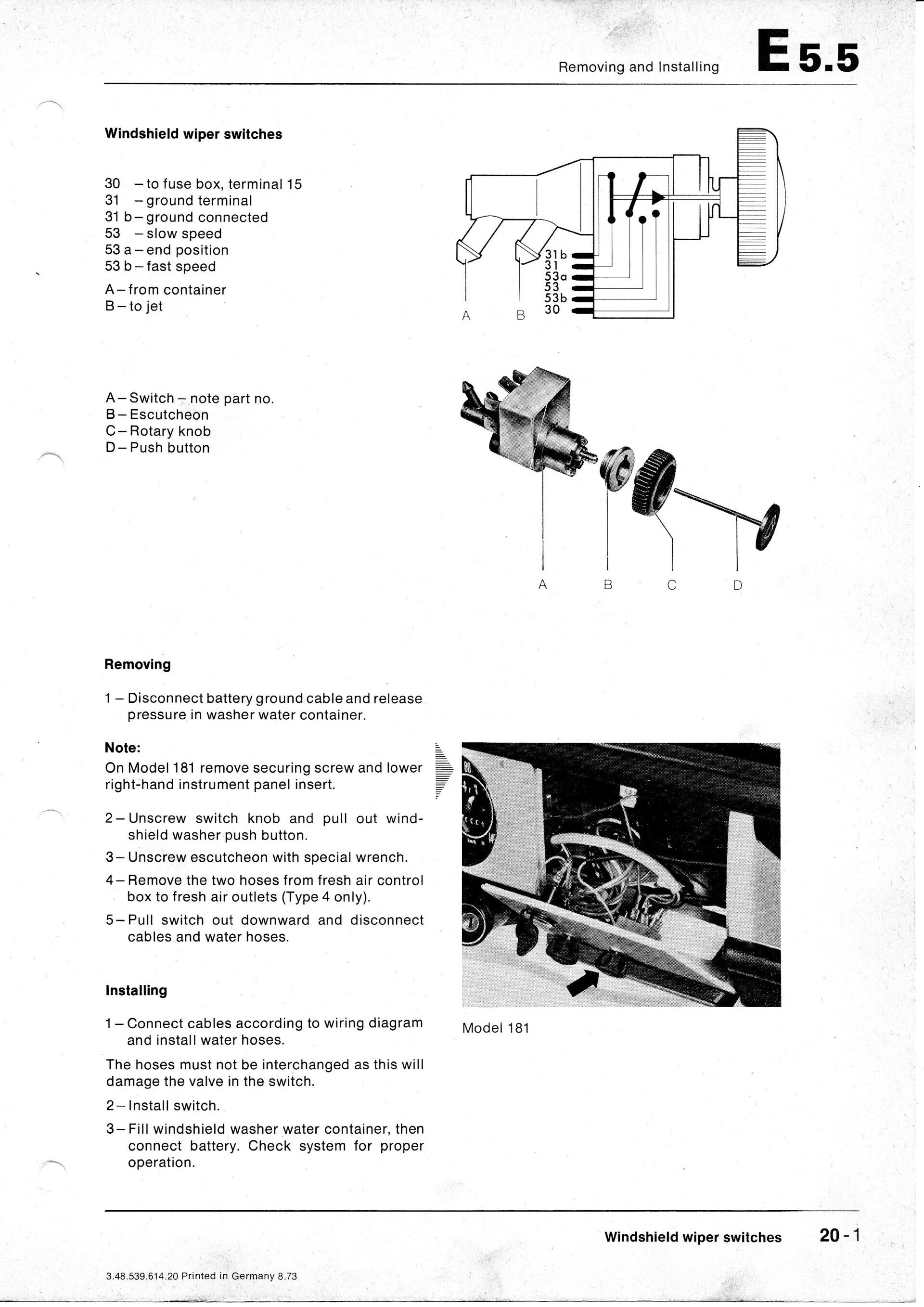 Volkswagen Performance Parts Wipers & Switches
