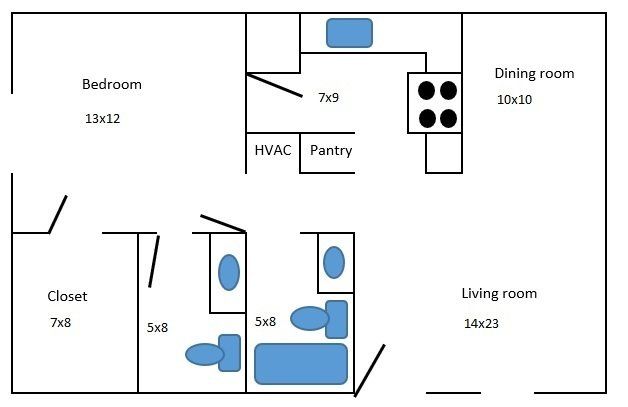 300 North Dewey Street hallway
