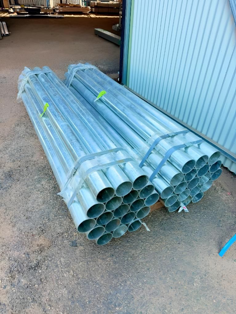 Bundles of Silver Metal Pipes — Western Pacific Steel in South Grafton, NSW