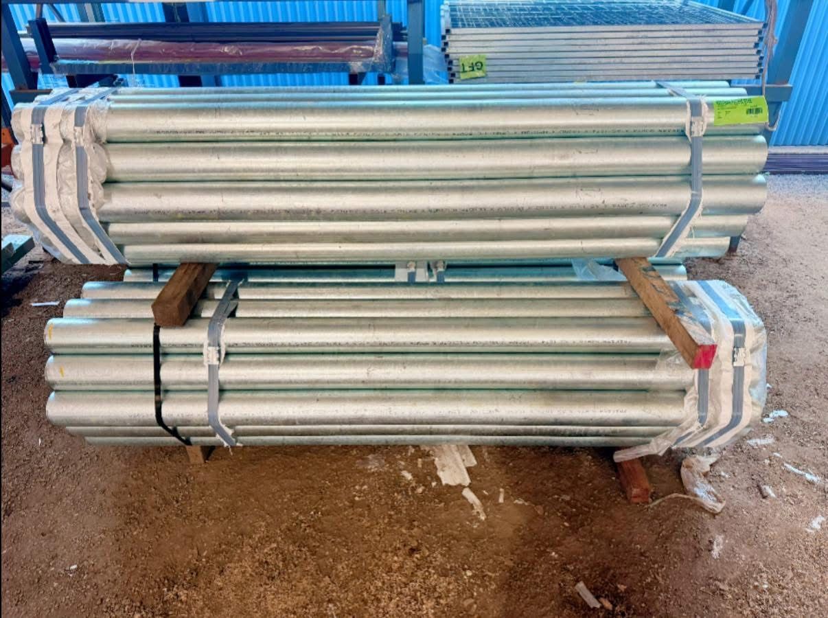 Stack of Galvanized Metal Structural Components With Bolts — Western Pacific Steel in South Grafton, NSW
