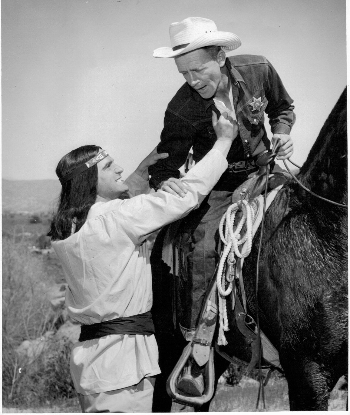 Ramona & Alessandro Historical photo of a scene from the play