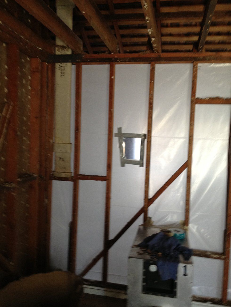 Unfinished Wall And Ceiling — Campbell, CA — JWH Asbestos Removal Services