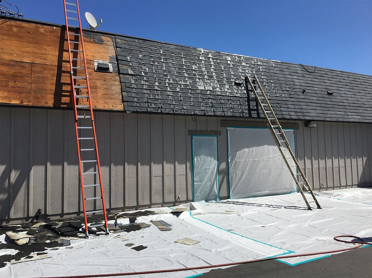 House With Ladders On Side — Campbell, CA — JWH Asbestos Removal Services