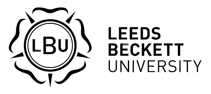 Leeds Beckett University logo in black with LBU emblem and text