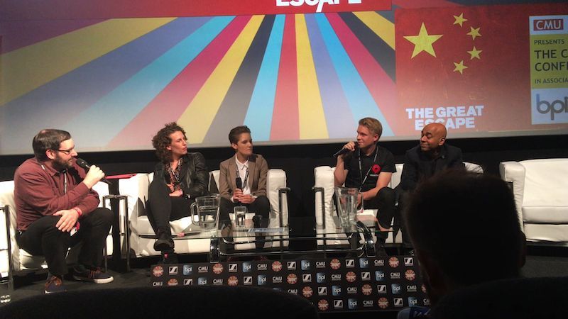 Image of Nina Condron as a panelist discussing The Chinese Music Market at The Great Escape Festival