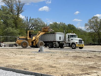 EXCAVATING OUTSIDE OF A GARAGE