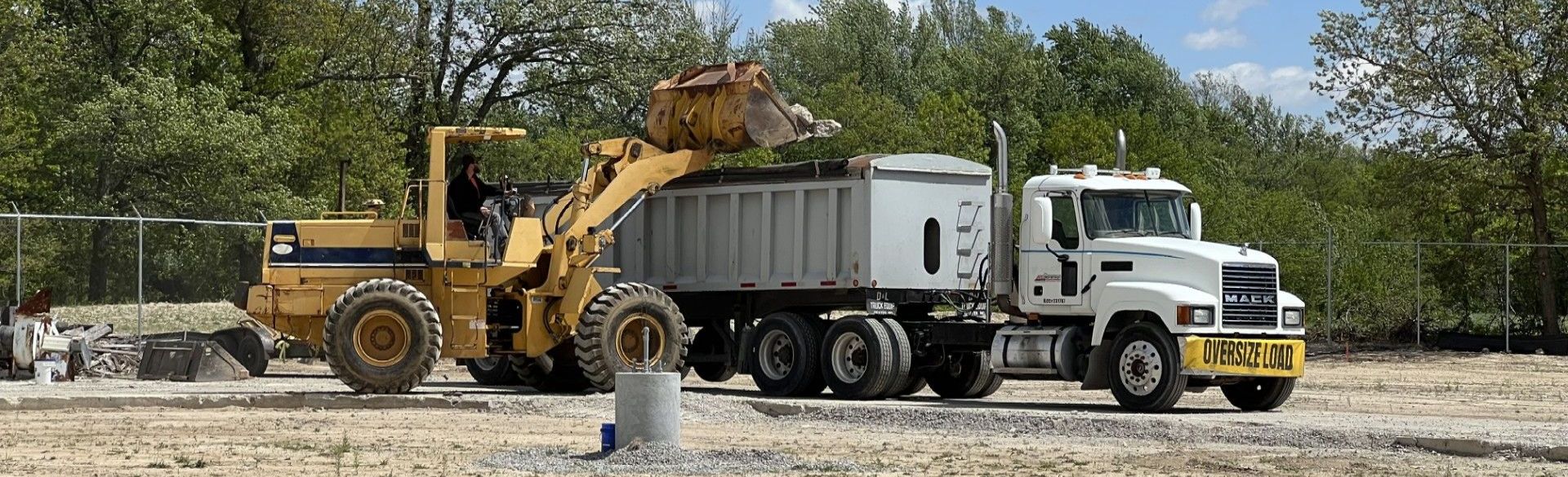 accelerated excavation on the job grading land