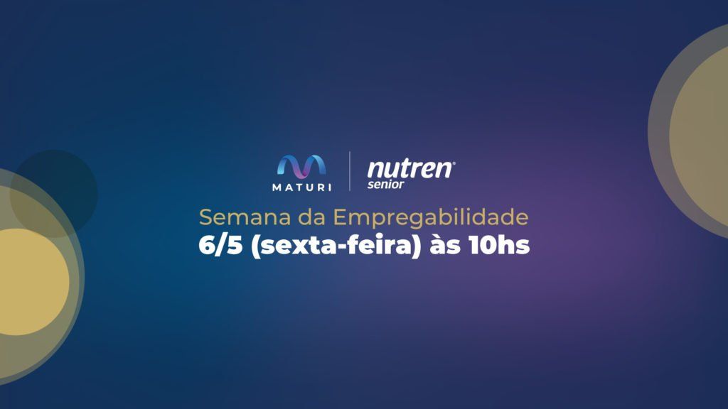 Banner da semana da empregabilidade com a data seis de março às dez horas da manhã