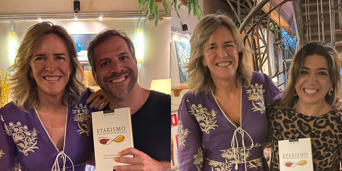 Fran Winandy com Mórris Litvak, CEO e Fundador da Maturi e Andrea Tenuta, Head Comercial.