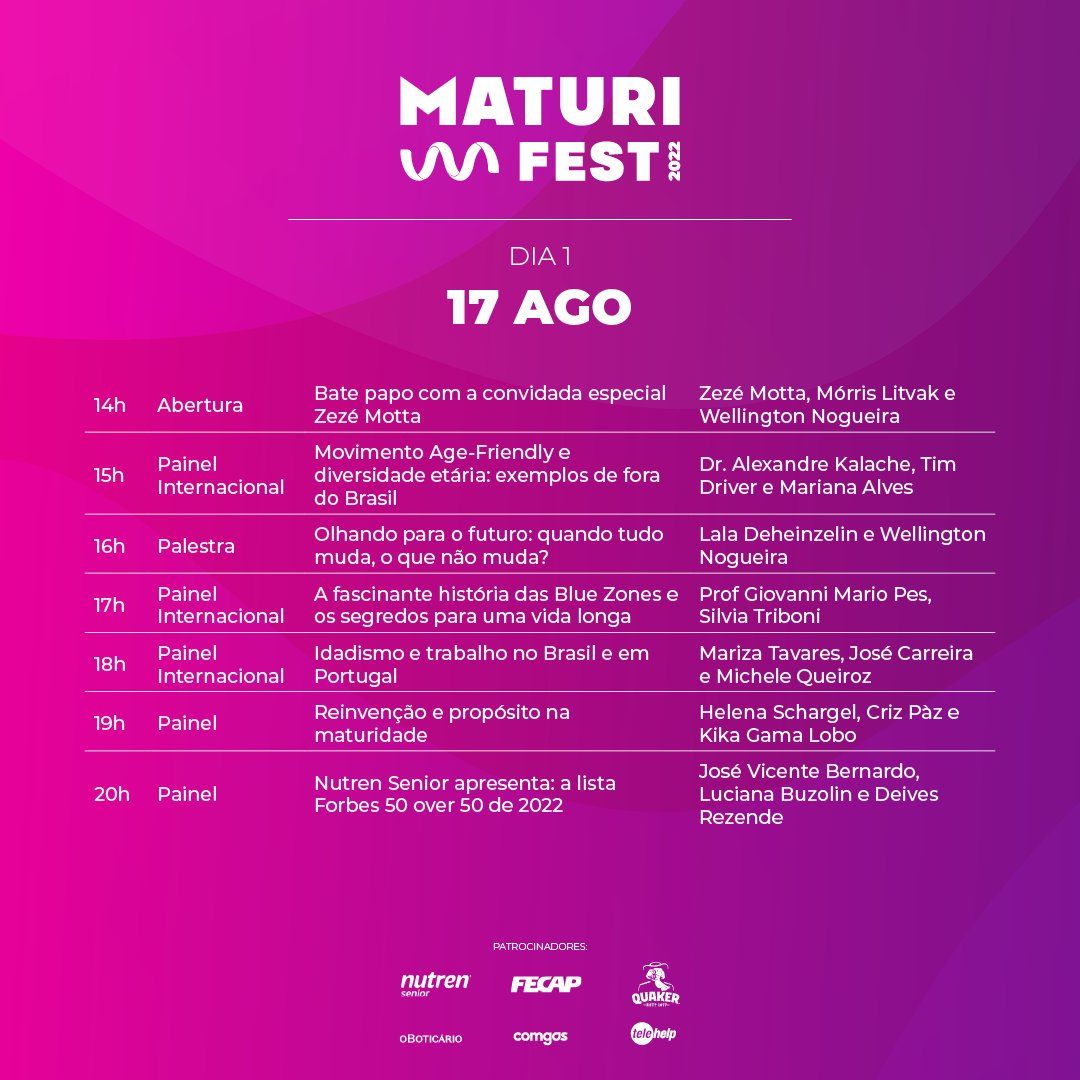 programação maturi fest dia 1