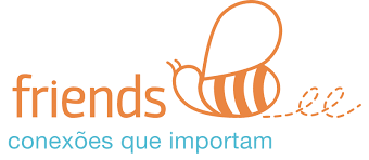 logo do aplicativo Friends, o slogan do aplicativo é conexões que importam
