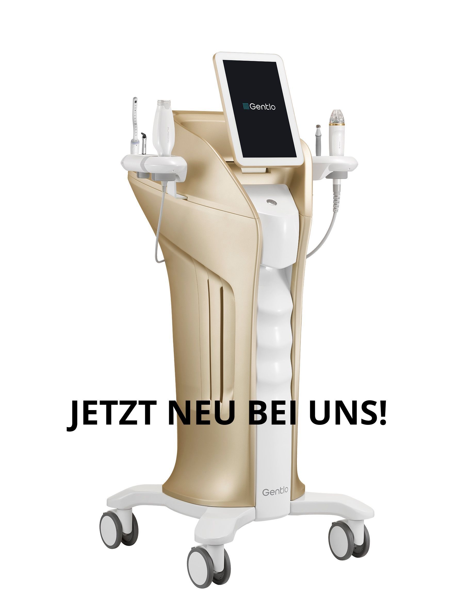 A machine that says jetzt neu bei uns on it