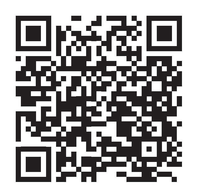 Ein schwarz-weißer QR-Code auf weißem Hintergrund.