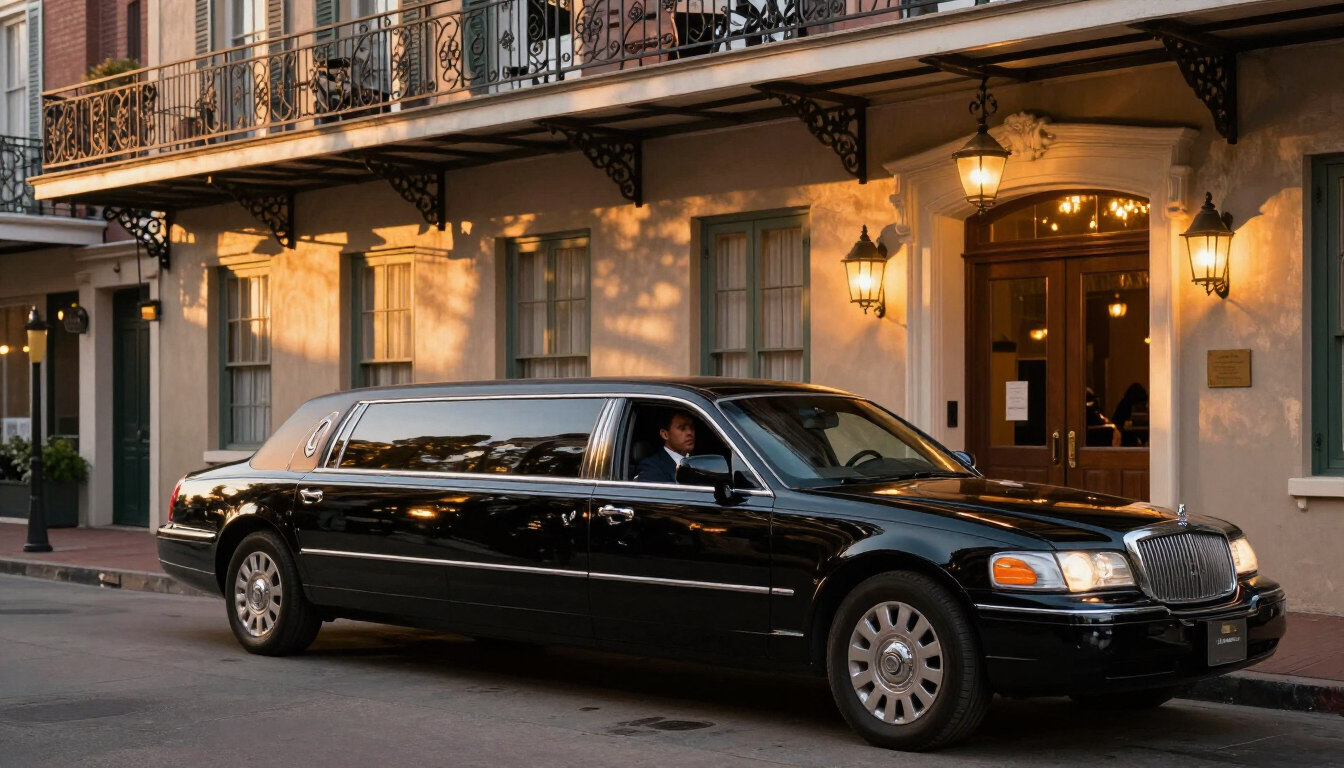 New Orleans limousine service with professional chauffeur
