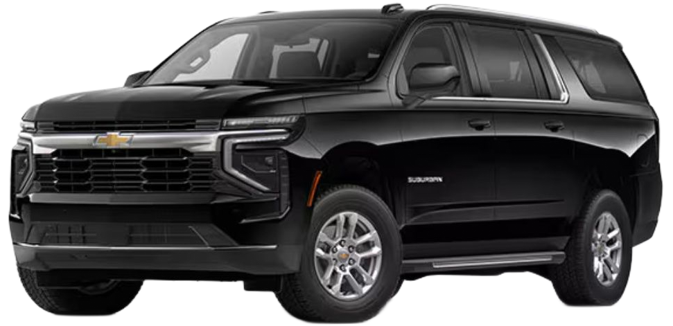Black Cadillac Escalade SUV.