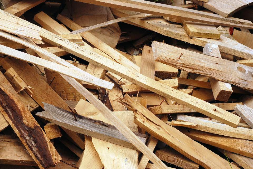 Legno da riciclare