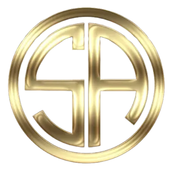 Gold logo of