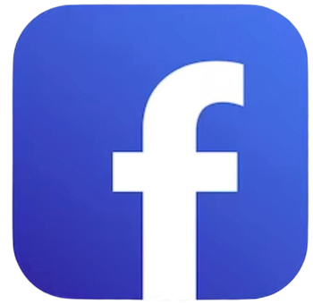 Facebook logo: White