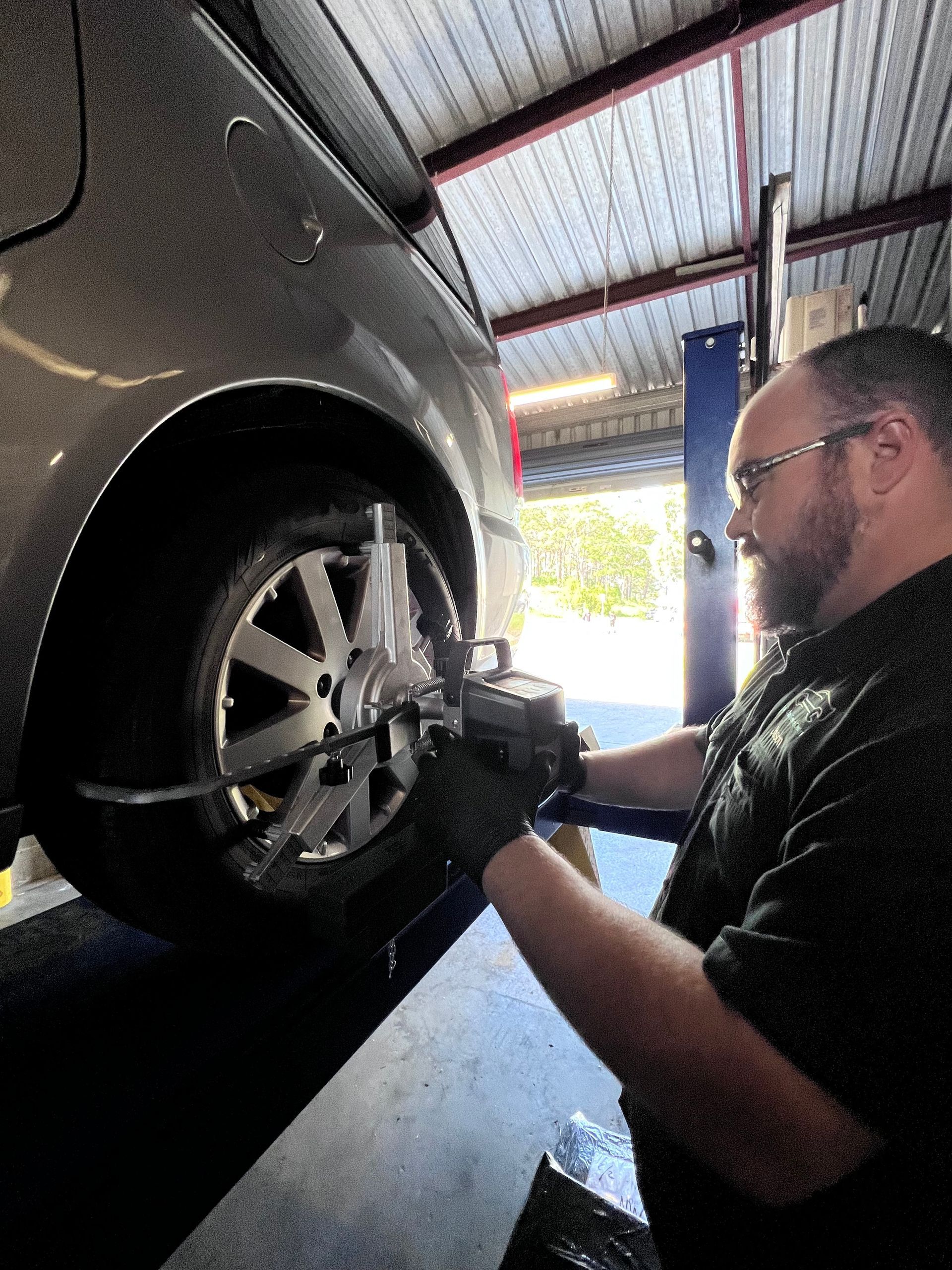 Wheel Inspection — Joe’s Auto Service Centre in Forster, NSW