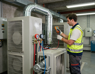 Diagnóstico y reparación de sistema HVAC