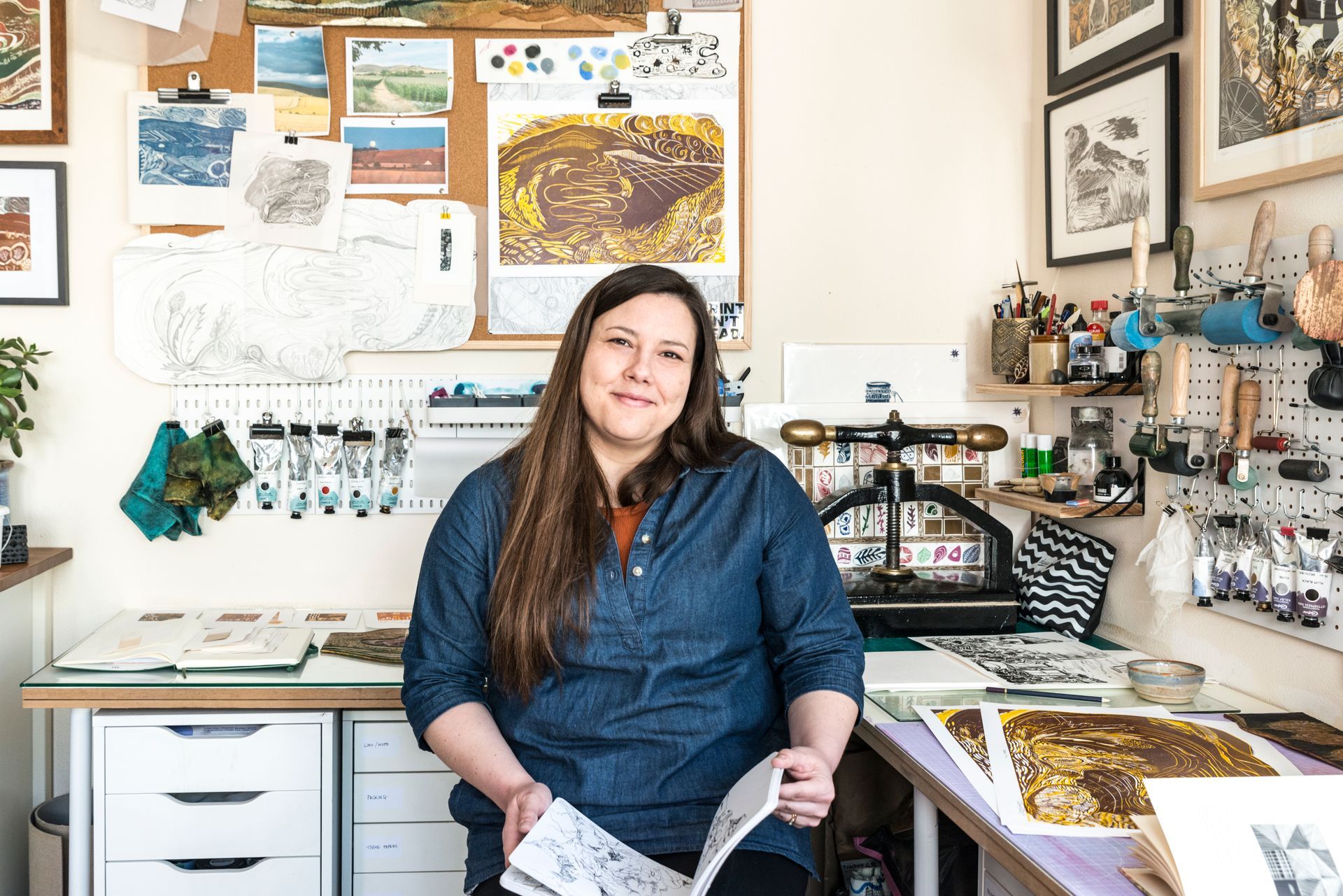 Hannah Cantellow Printmaker Devizes Printmaking Studio in Wiltshire England Printmaking Blog Studio Snippets