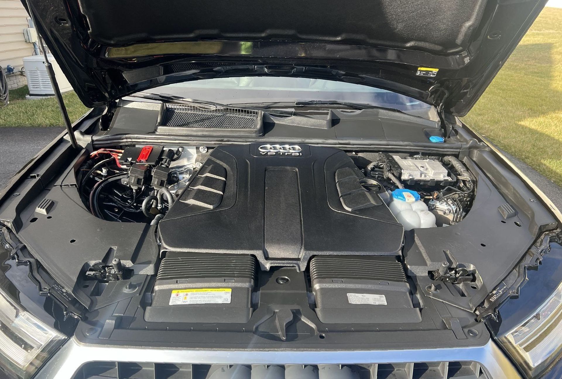 After Engine Bay Audi Detailing