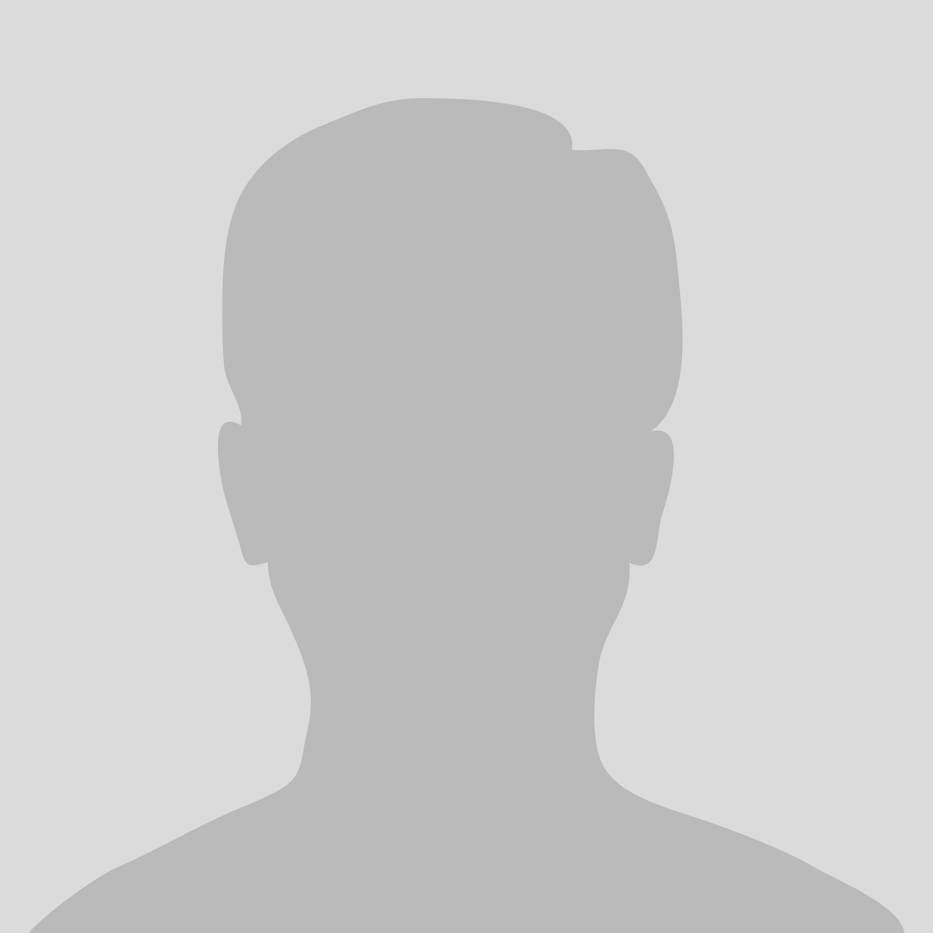 Silhouette of a person, shoulder up, with a neutral expression.