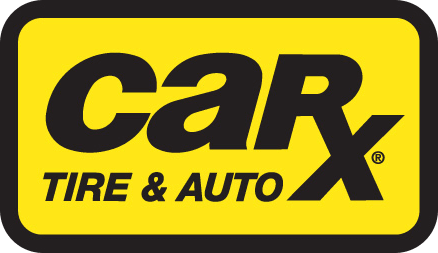 CarX Tire & Auto logo on yellow background. Black text in yellow outlined box.