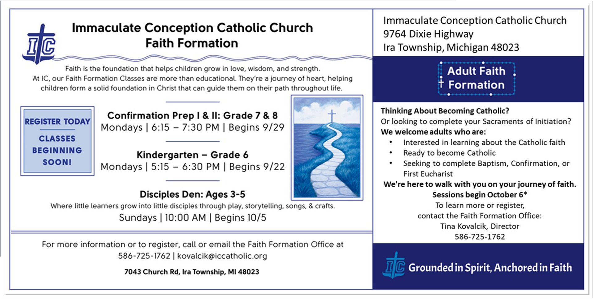 Faith Formation - Immaculate Conception Catholic Church