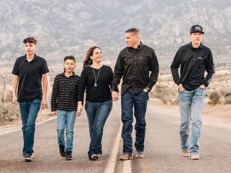 Sabrina Gutierrez and her family