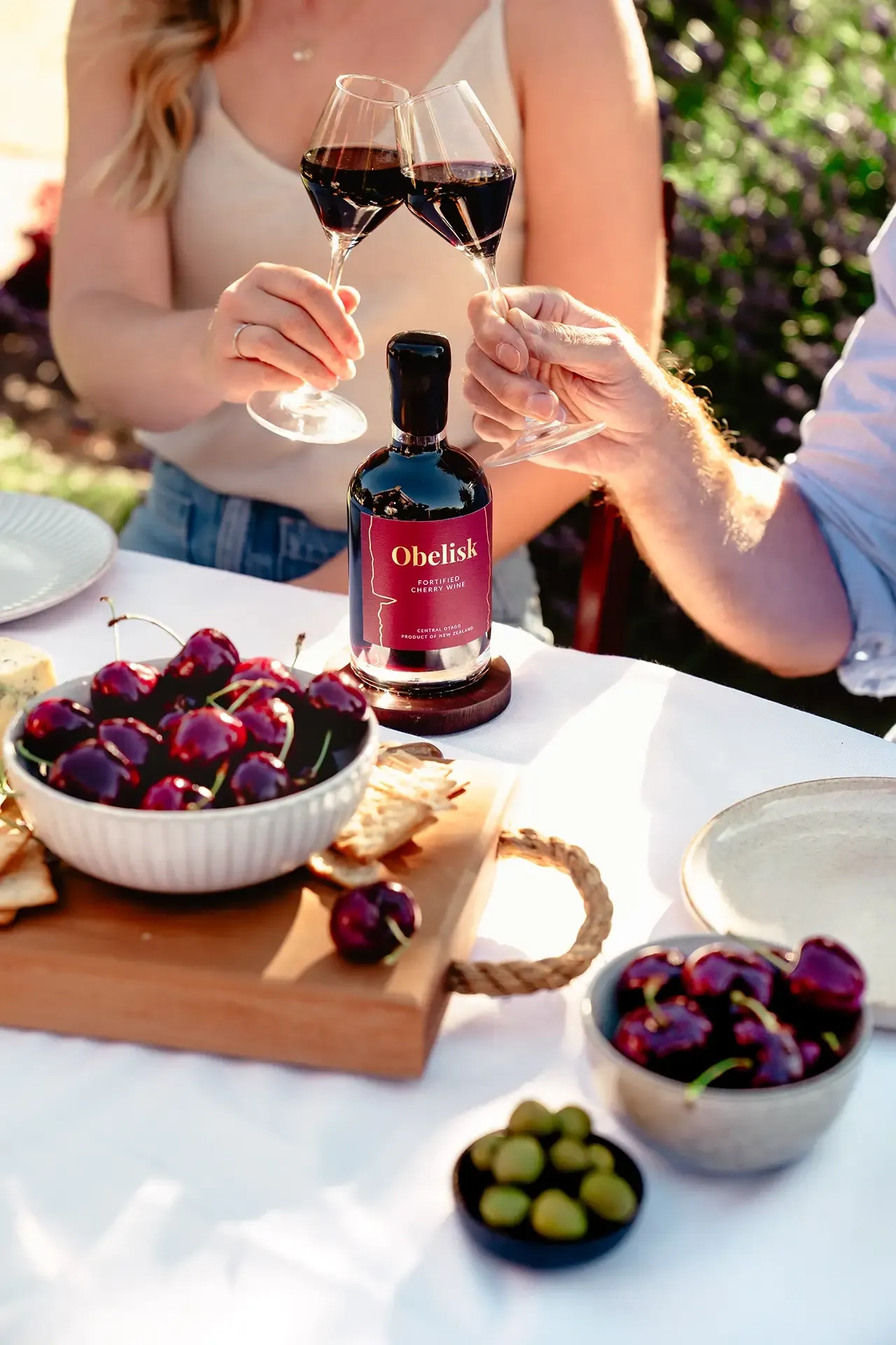 Obelisk Ruby Cherry Fortified Wine from Central Otago, New Zealand.