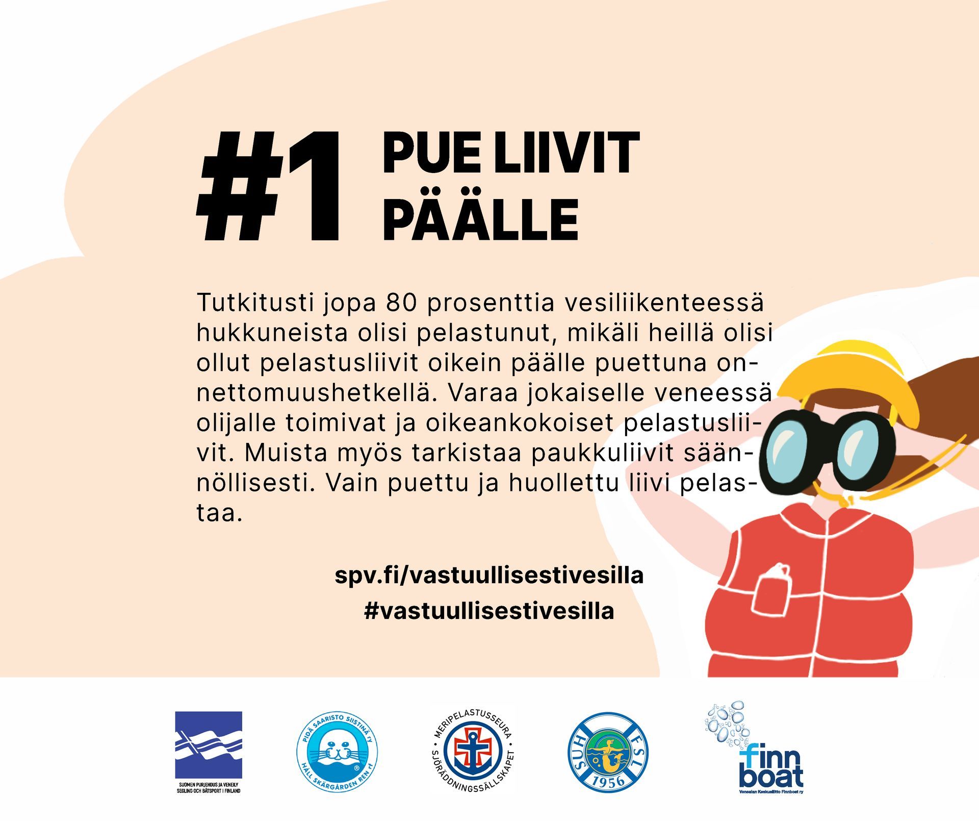 Pue liivit päälle!
