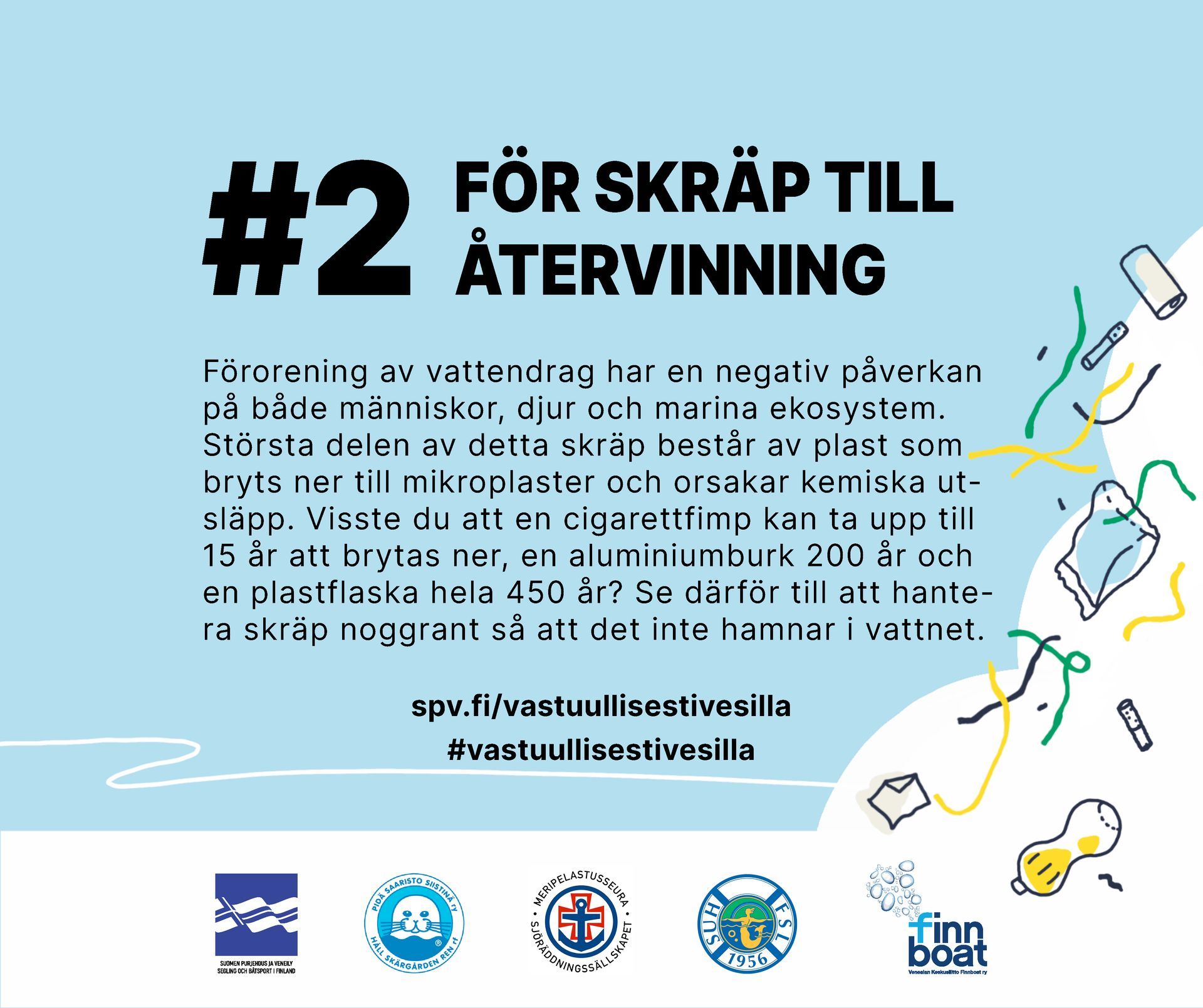 För skräp till återvinning!