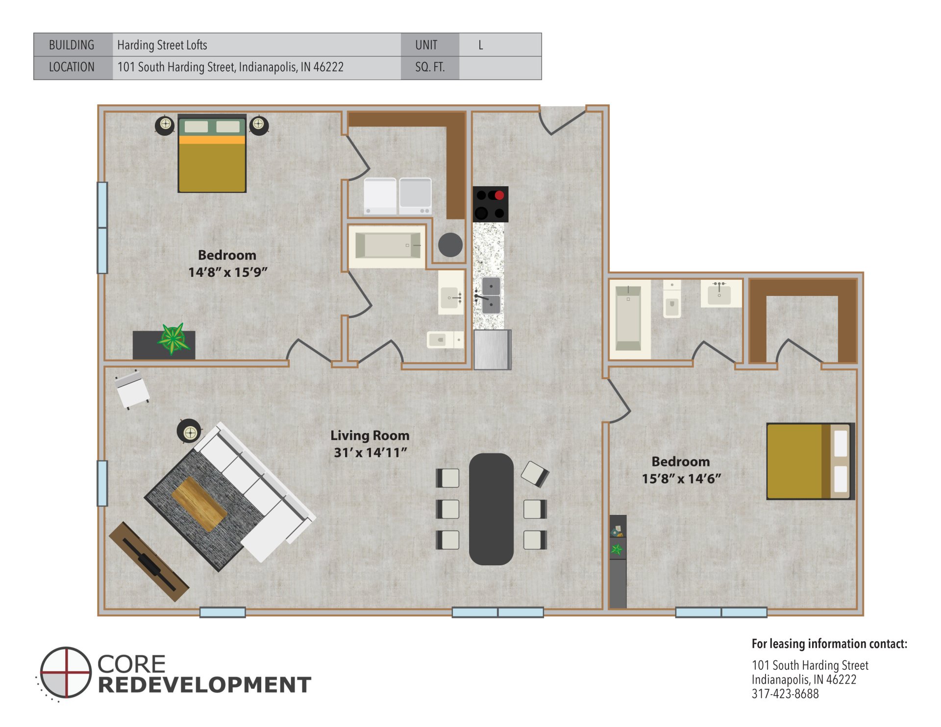 Harding Street Lofts Apartments Indianapolis, IN Core Redevelopment