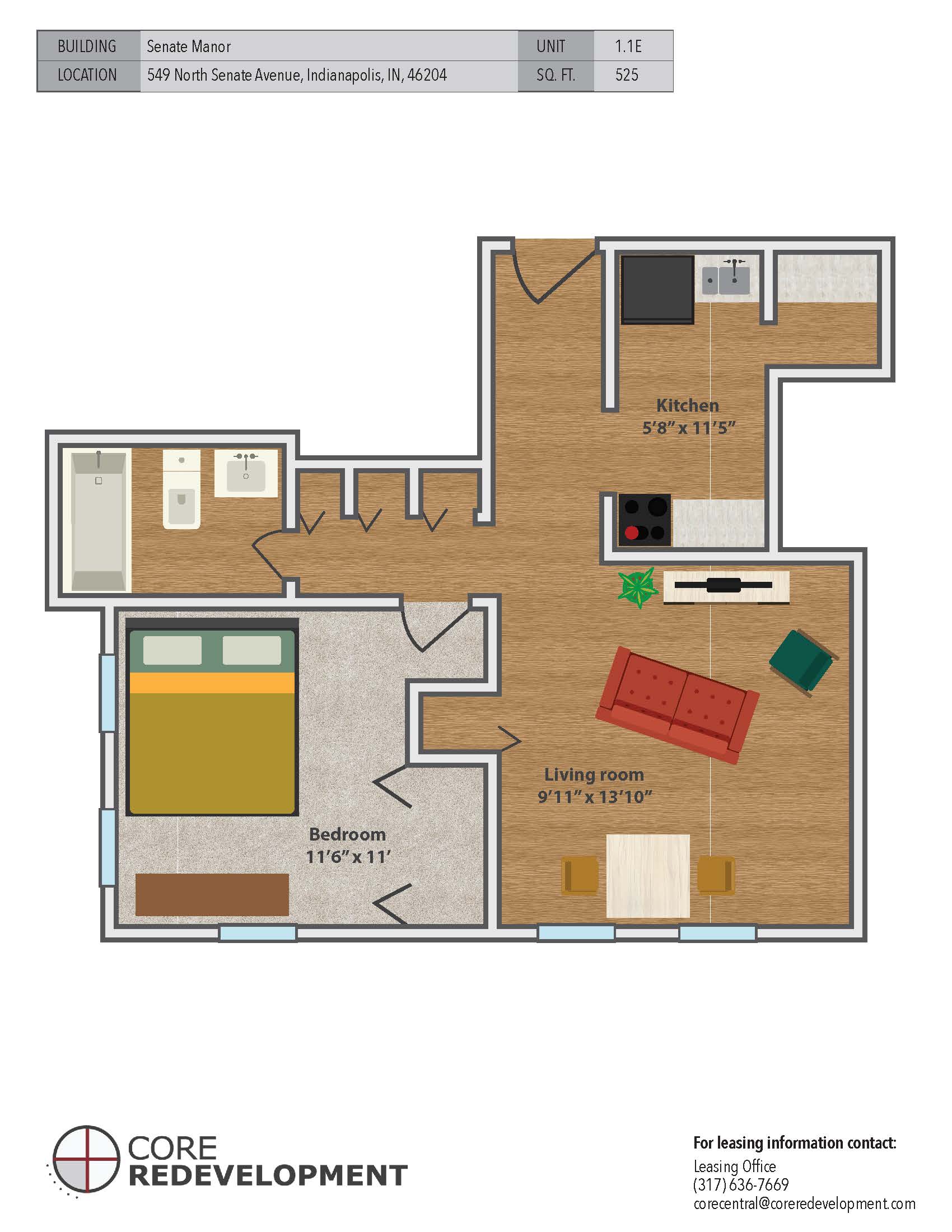 Senate Manor in Indianapolis, IN Core Redevelopment